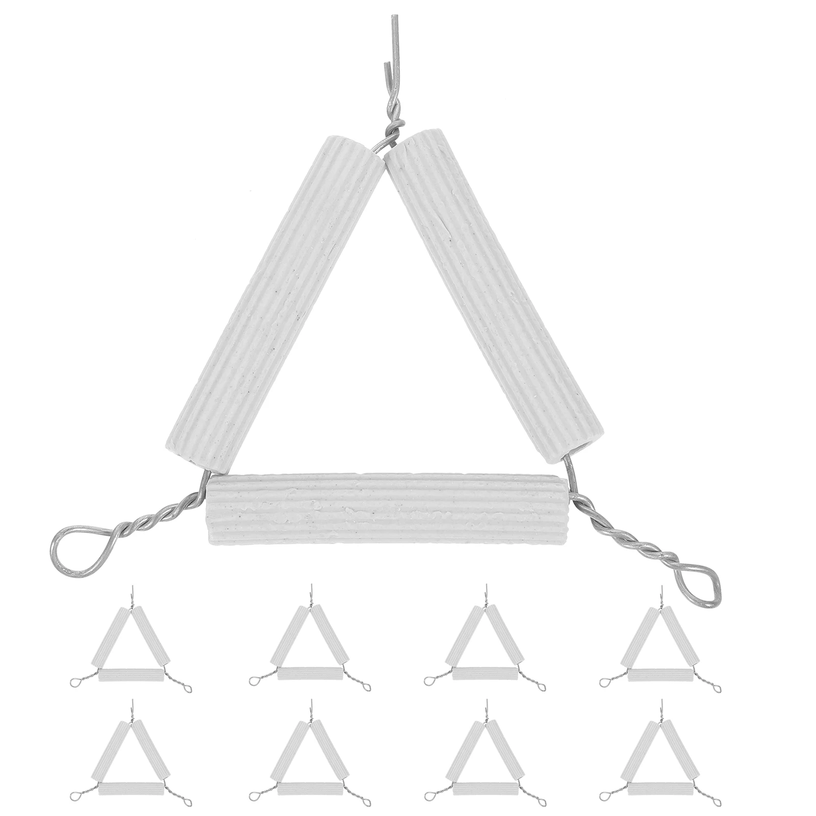

10pcs Crucible Stand Triangular Shelf Lab Rack Chemistry Equipment Teaching Supplies Laboratory Tools crucible holder