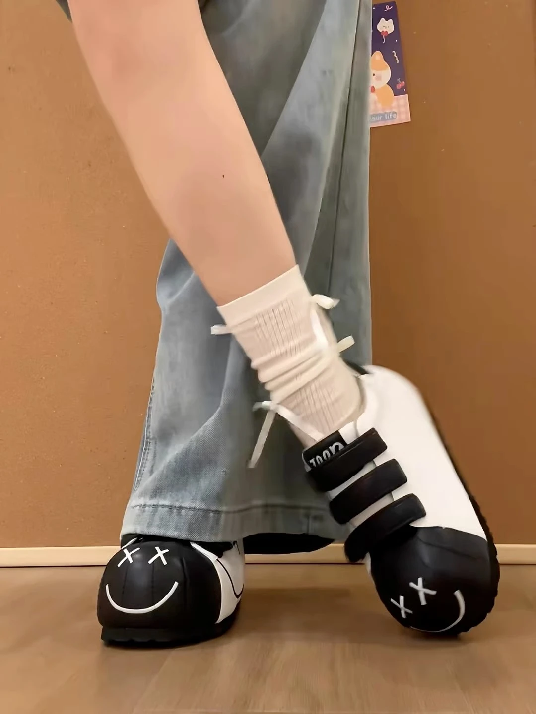 2025 herbst Campus Mode Neue Koreanische Casual Nette Kinder Oes Runde Kopf Magic Tape Oes Atmungsaktive Low Top Sport Schuh