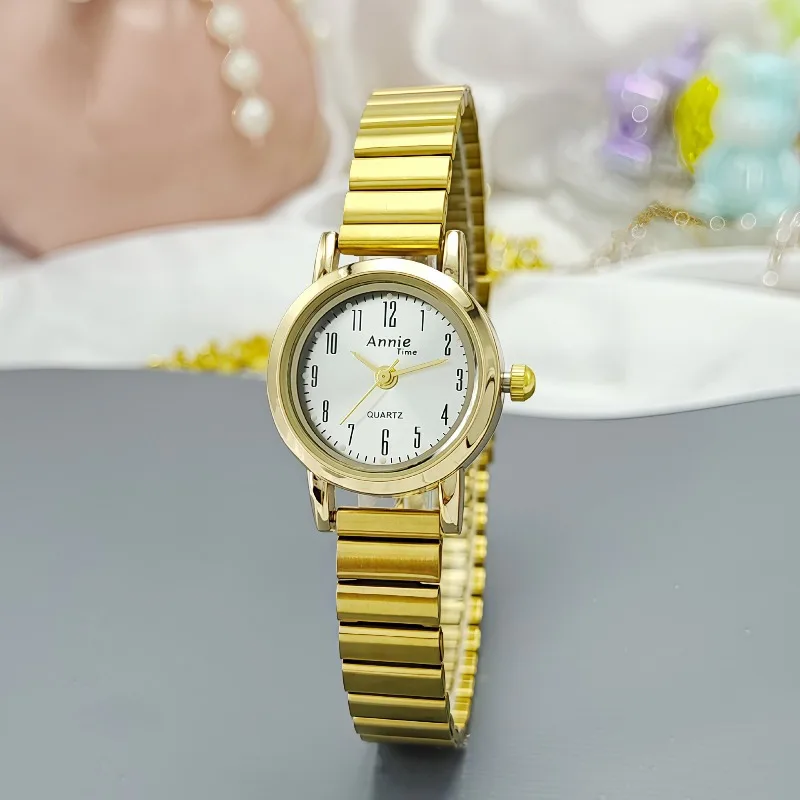 Fashion Simple Round Dial Quartz Watches Women Luxury Steel Strap Wristwatch Ladies Gifts Dropshipping Relogio Relgio Feminino