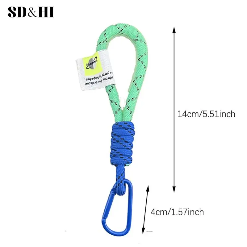 Lanyard Fluorescent Color Phone Strap Mesh Landyard for Bags Braided Strips Keycord Hanging Trousers Accessories Keychain