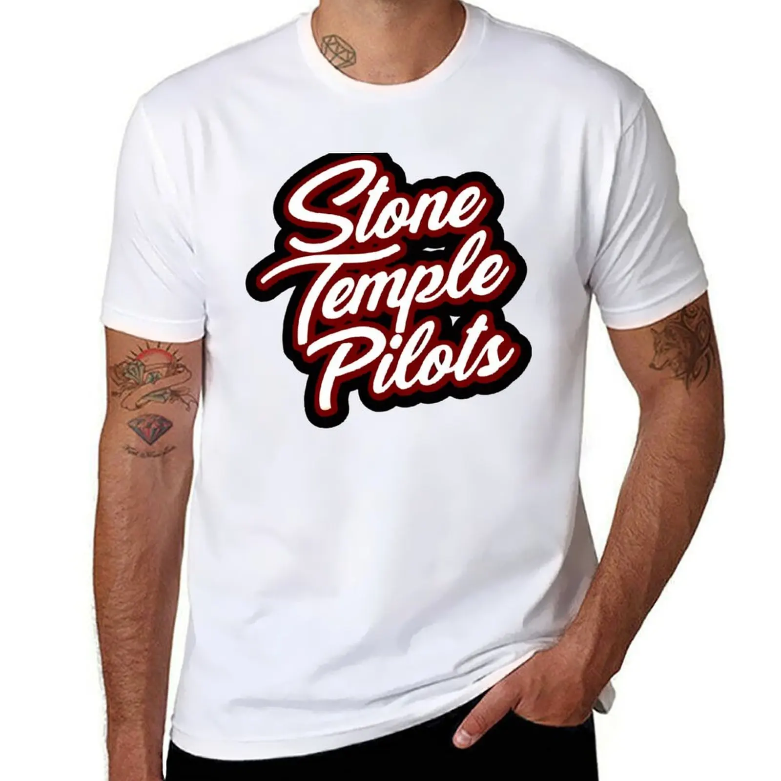 

STUN TEMPE PILOT ROCK BAND MUSIC AMERICA T-Shirt man t shirt heavy cotton man t shirts high quality luxury brand T-Shirt