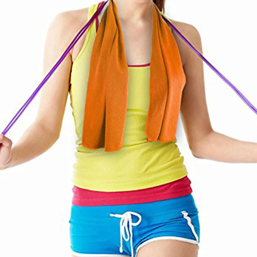 

Grey Cooling Towel Polyester Bamboo Fiber Multifunction Multipurpose for Outdoor Sports Yoga Athletes Cold Towel for Neck