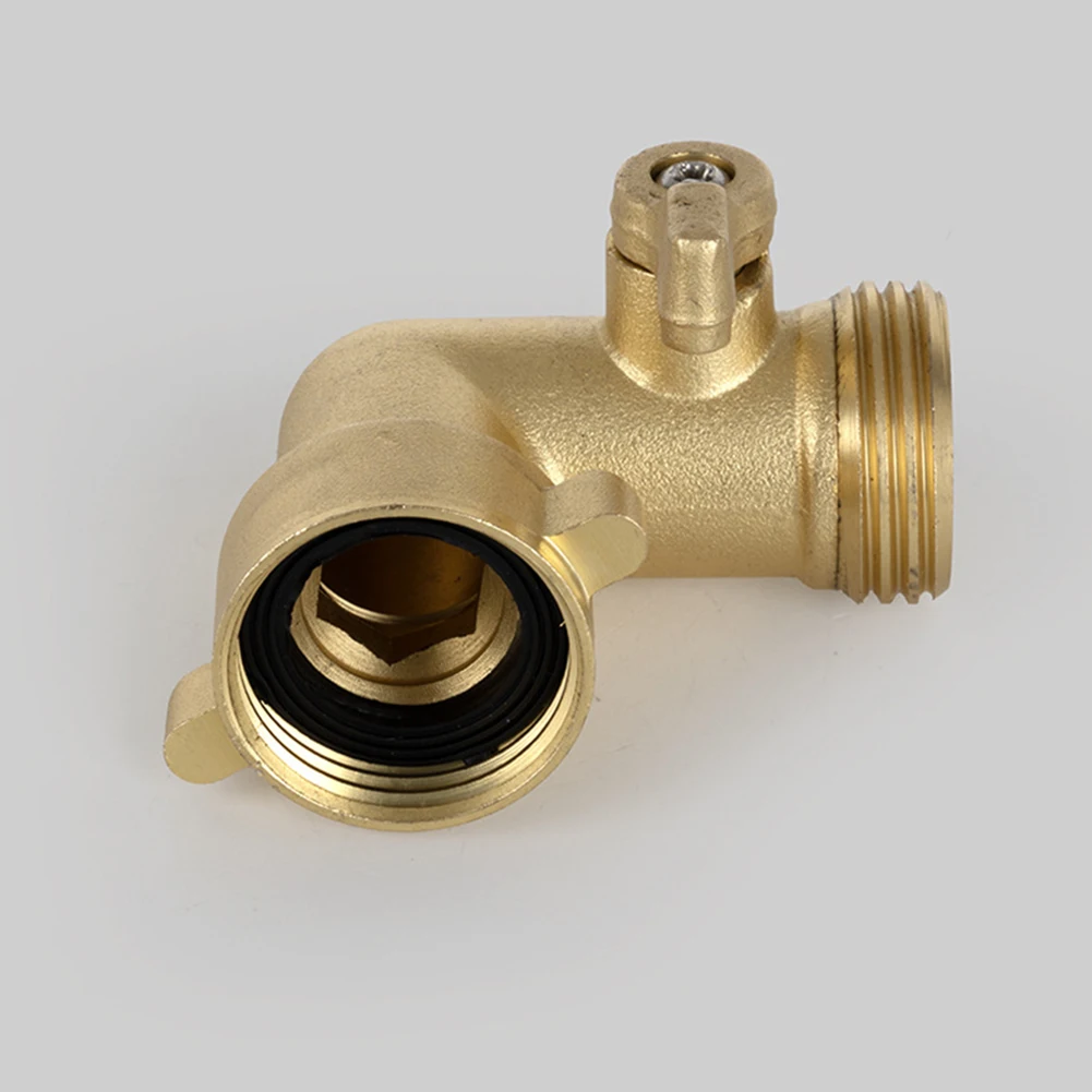 Single-way Elbow Joint Brass Angle Valve Connector With Switch For 6-point For AMERICAN Threaded Interfaces Fvalve Joint