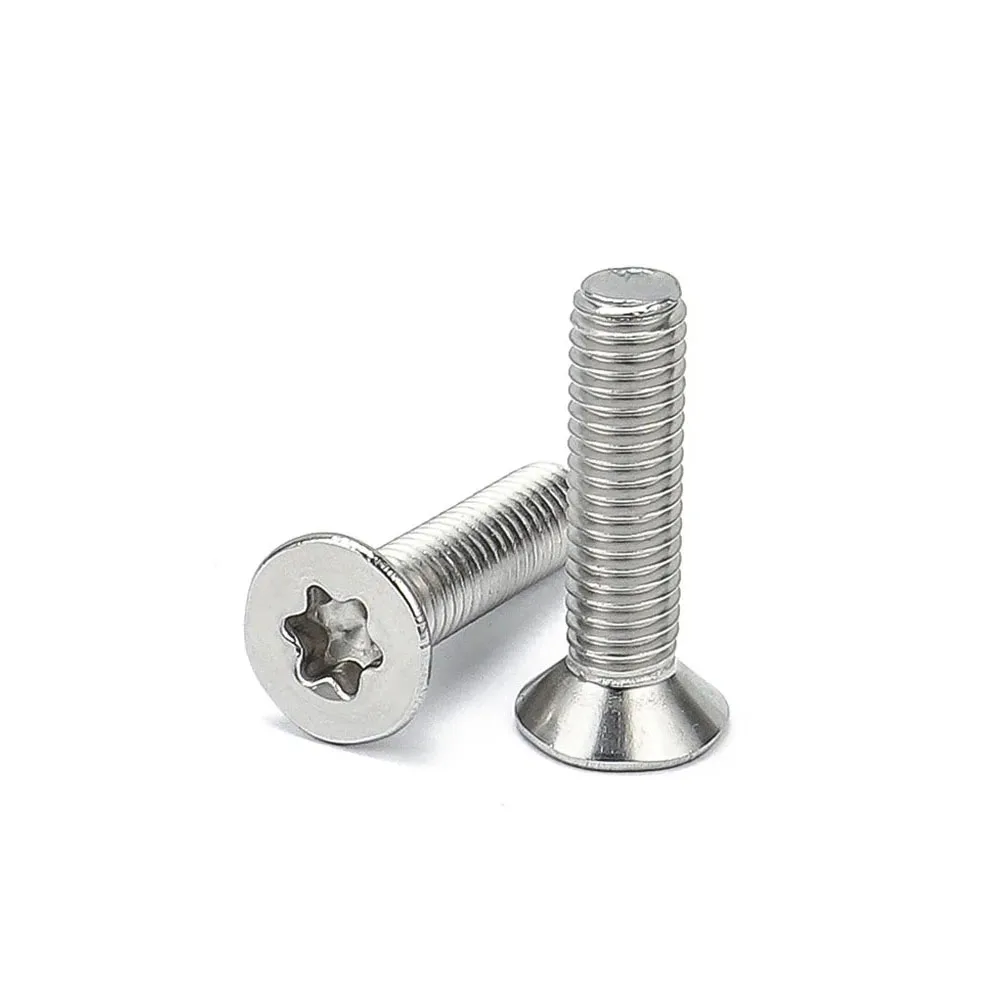 GB2673 A4 M3 M4 M5 M6 Six-Lobe Torx Flat Countersunk Head Security Screw 316 Stainless Steel Bolt