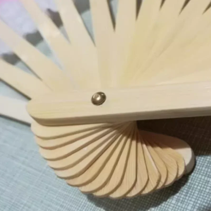 2pcs Yangko Dance Fan 100% Real Silk Flutter Circle Fan Veil Square Chinese Folk National Dancer Props Event Party Show Adult 41