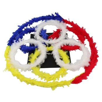 Feather Garland Color Changeable Magic Tricks Stage Magic Show Illusion Trick for Beginner Professional Magician Props