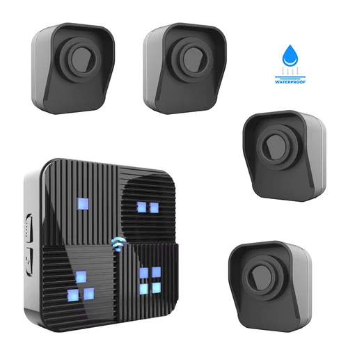 Alarma de entrada inalámbrica IP65 resistente al agua con Detector de Sensor de movimiento PIR de hasta 800 metros de alcance de detección sistema de alerta de seguridad