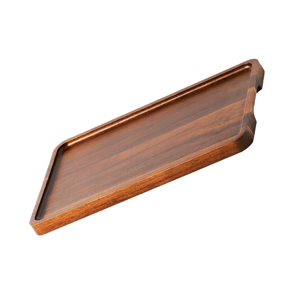 

Acacia Wood Tray Food Serving Platter Bread Snack Decorative Practical Wooden Pallet Natural Fruit Household Kitchen