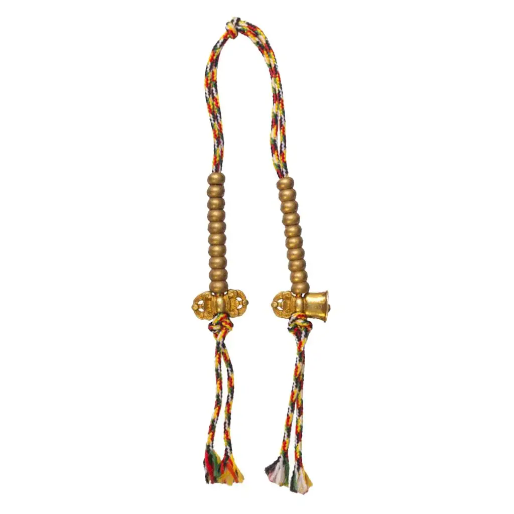 Copper Tibetan Buddhaism W/ Buddha Bell Vajra Tassel Accessories