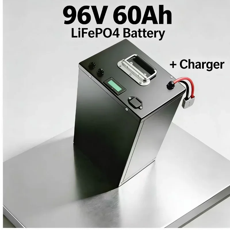 

Аккумулятор LiFePO4 96 В, 60 Ач, 32S (8000 Вт, BMS + зарядное устройство 116,8 В, 10 А), инверторные автомобили: высокая емкость, 60 Ач, поддерживает автономное питание.