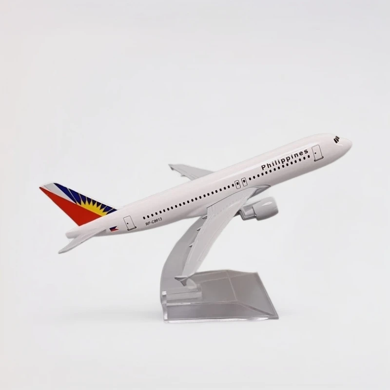 ديكور المنزل مقياس 16 سنتيمتر الخطوط الجوية الفلبينية نموذج طائرة ايرباص A320 طائرة دييكاست الطائرات لجمع أو هدية