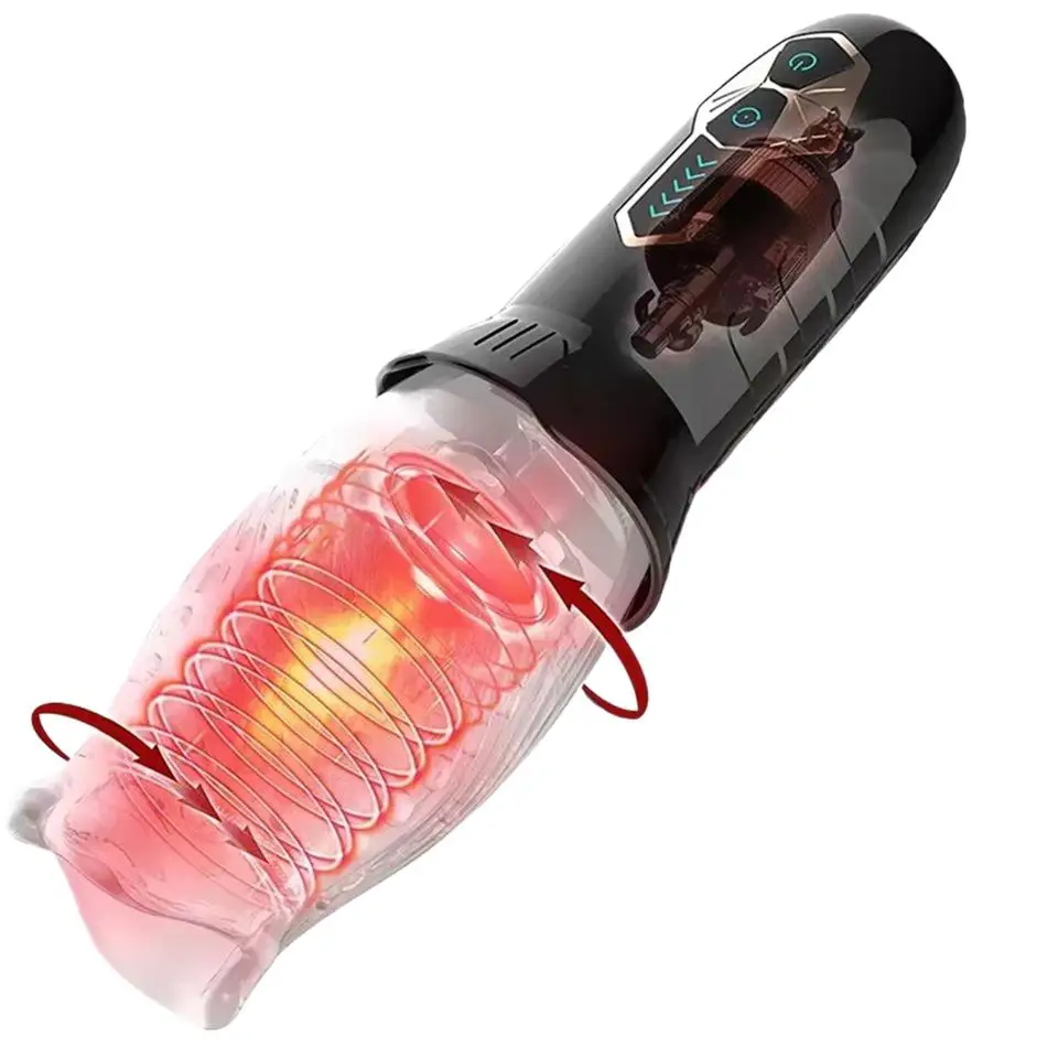 

10 Speed Rotating xxx Vibrators for Men Automatic Delay Glans Trainer Real Vagina Male Masturbators Oral Sex Toys For Men%