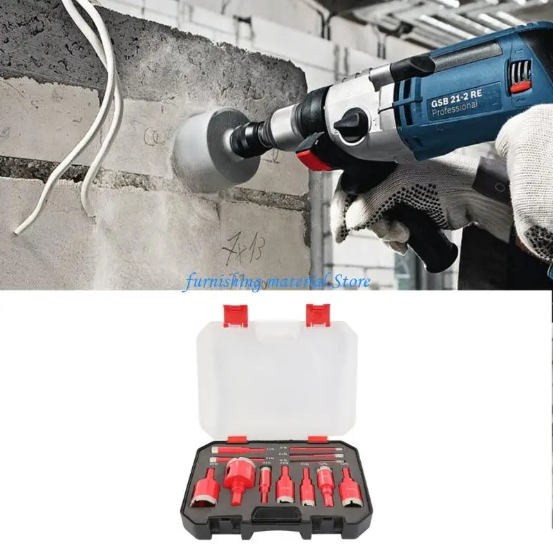 

Y5GD 12pcs Cutter Non Slip Safety Edges Lightweight for Extended Drilling Tasks