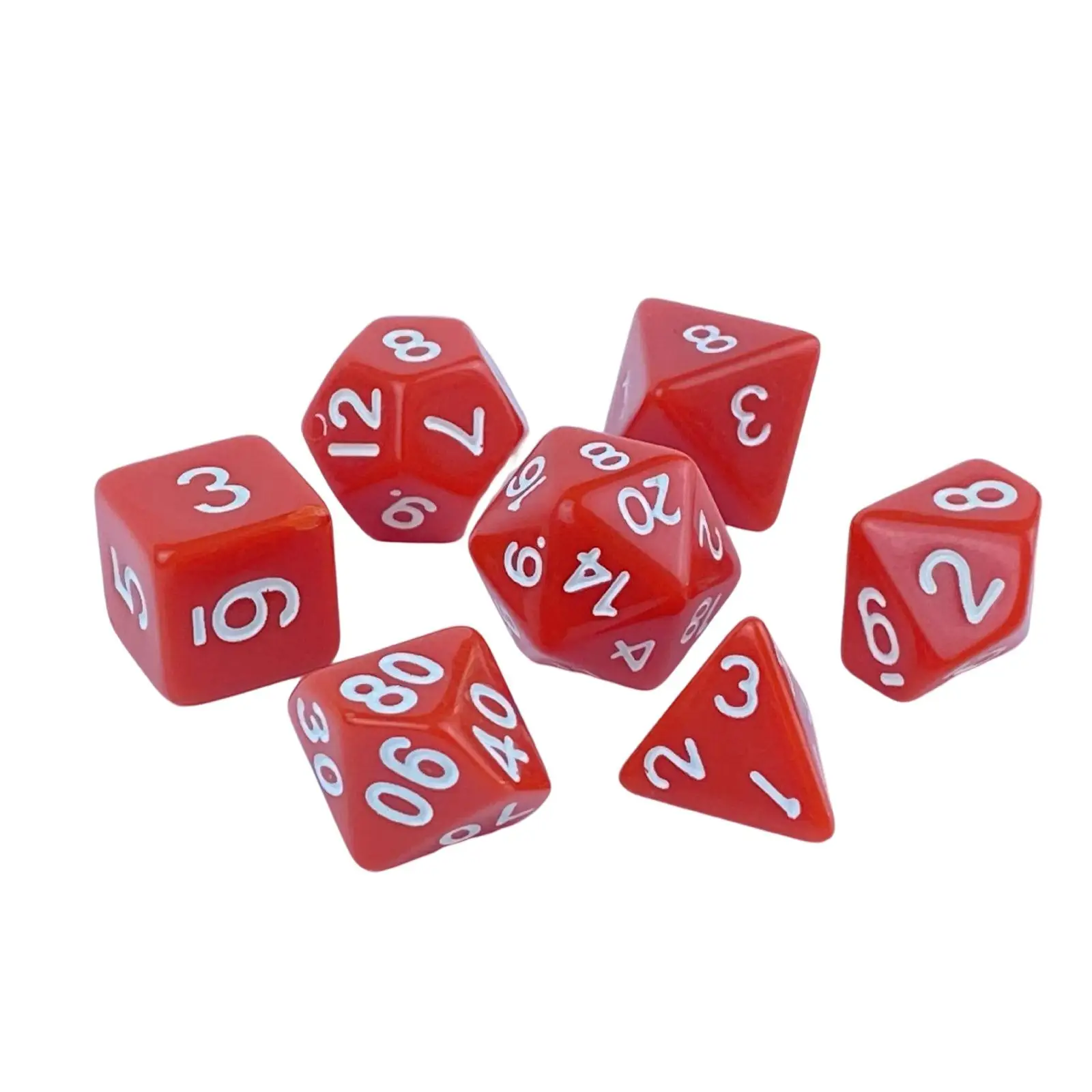 

70x Dice Toys Table Games Board Game Accessories with Storage Bag