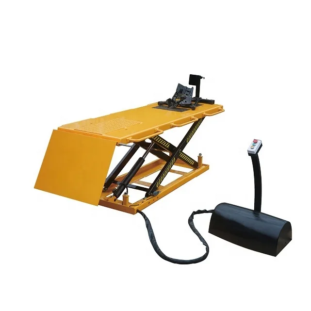 Hydraulic Electric Motorcycle Platform Lift Manual Scissor Lift Stand Portable Garage Workshop​