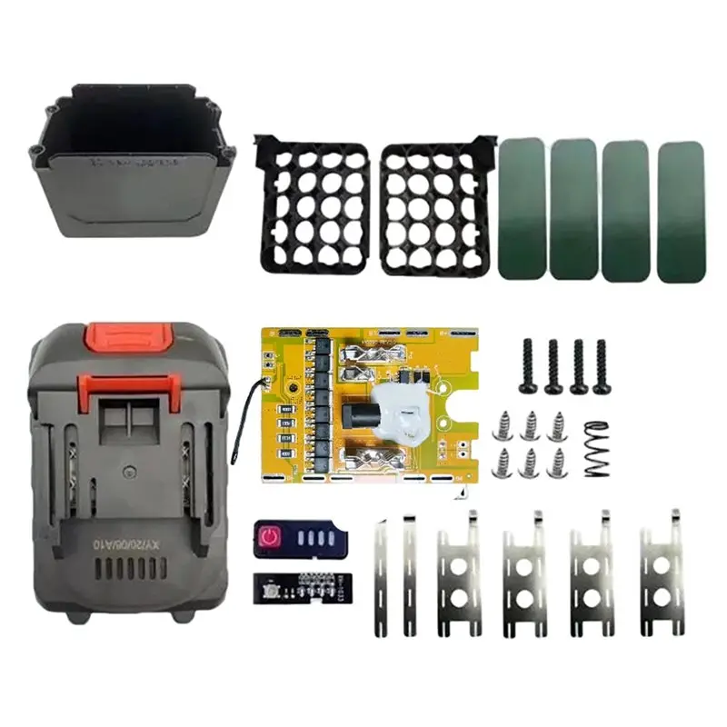 High-Current Triple-Protection Board With For 20Core 18650 Battery Storage Box Case 8MOS 4Alloy 130A