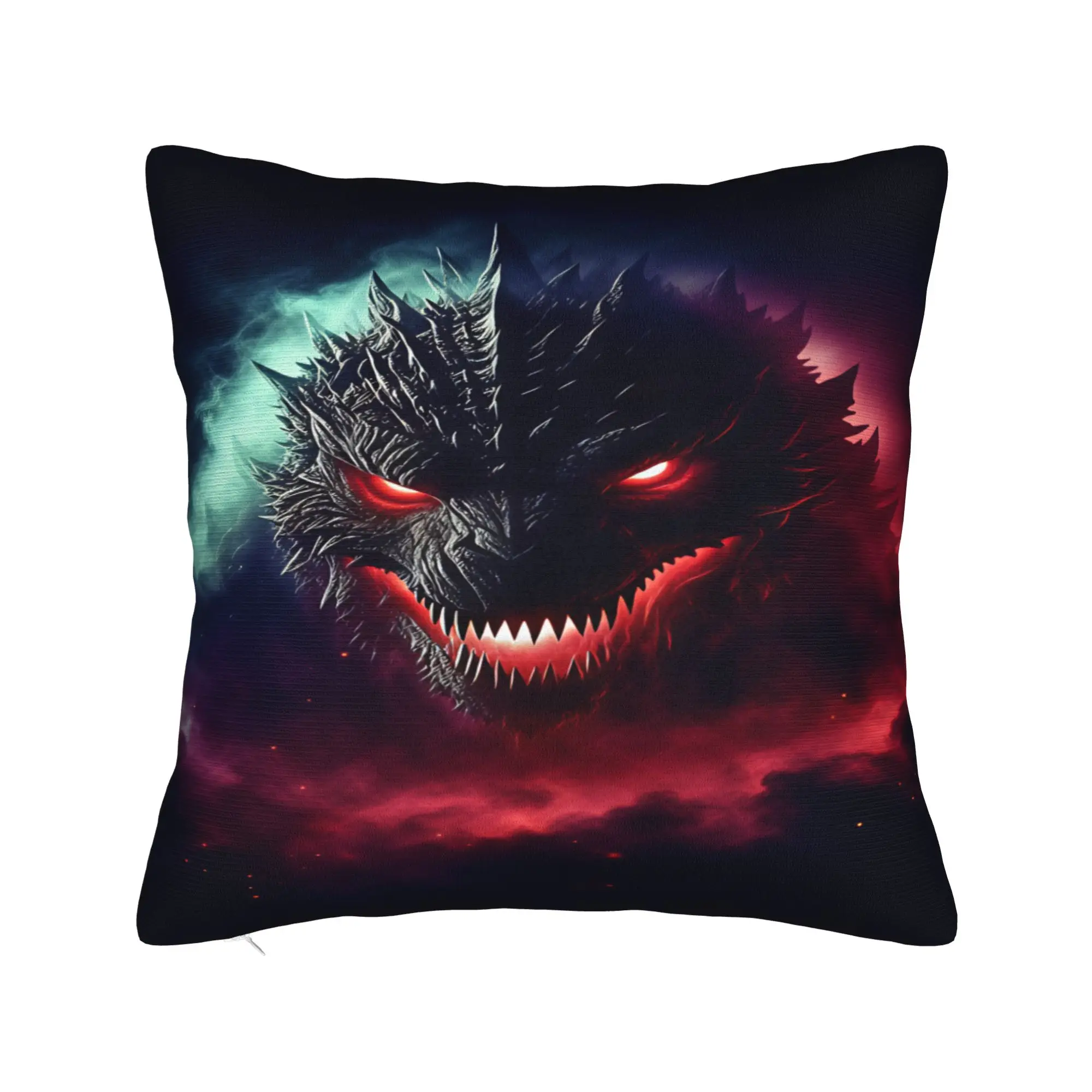 M-Monster King Pillow Case  Graphic Pillow Cover For Sofa Home Decoration Retro Trendy Cushion Cover