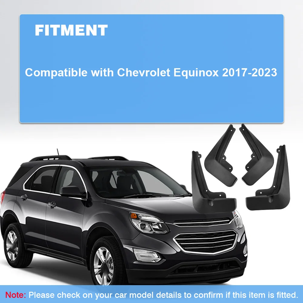 

Car Mud Flaps For Chevrolet Equinox 2017 2018 2019 2020 2021 2022 2023 Front Rear Splash Guard Mudguards Fender Car Accessories
