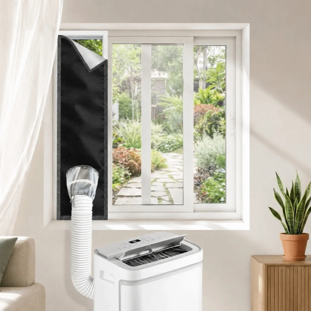 Oxford Cloth Air Conditioner Seal Cloth Thermal Insulation Efficient Cooling Retention AC Seal Cloth Dust-proof Shading