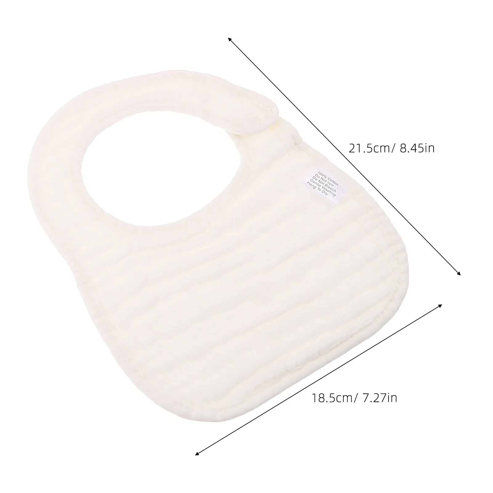 10Pcs Baby Bibs Soft Plain Color Feeding Cloth U-Shaped Infant Drool Towels Newborn Spill Proof Toddler Girls Boys Mealtime