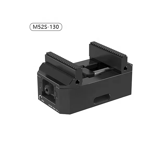 Durable Self-centering cnc vise applied on five-axis machine tool with 52mm manual four-unit positioner for fast switching