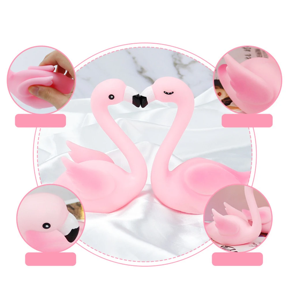 

Pink Flamingo Cake Topper with Opened Wings Elegant Design for Wedding Birthday Shower Party Decoration Christmas