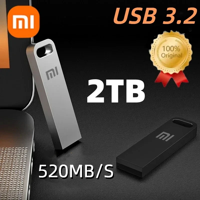 Xiaomi-unidad Flash USB 3.2، 2 تيرابايت، محرك أقراص USB معدني عالي السرعة، كتابة عصا الذاكرة، نقل بيانات الهاتف والكمبيوتر المحمول، #6