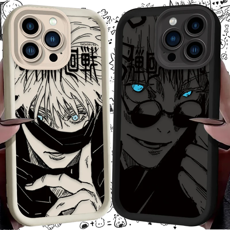 Coque de téléphone Anime Jujutsu Kaisen, étui arrière souple pour IPhone 17 Air 16 16E 15 14 13 12 11 Pro Max X XS X S Max XR SE 2020 SE4 7 8