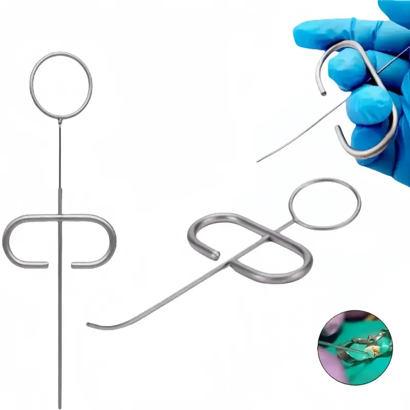 1 pz Dentale In Acciaio Inox Pasto Osseo Trasportatore 0.8mm MTA Testa Diritta/Curva Pasto Osso Riempitore Dentale Canalare Strumento di Impianto