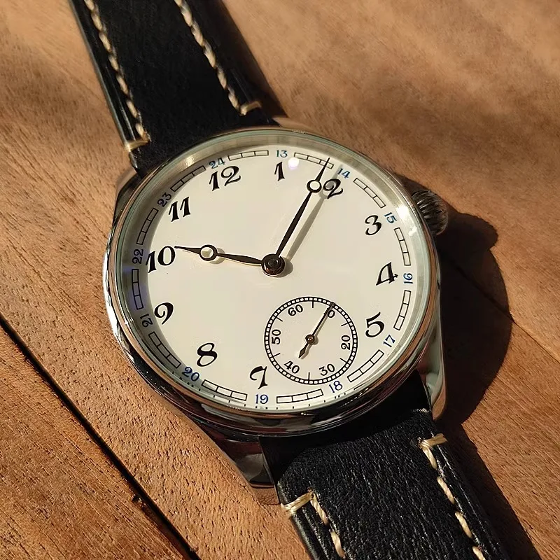 ساعة ميكانيكية يدوية 40 ملم، Shanggu Business Seagull Core ST3621 Jones Sword الأدبي الكنز عدة زهرة الجسم المينا