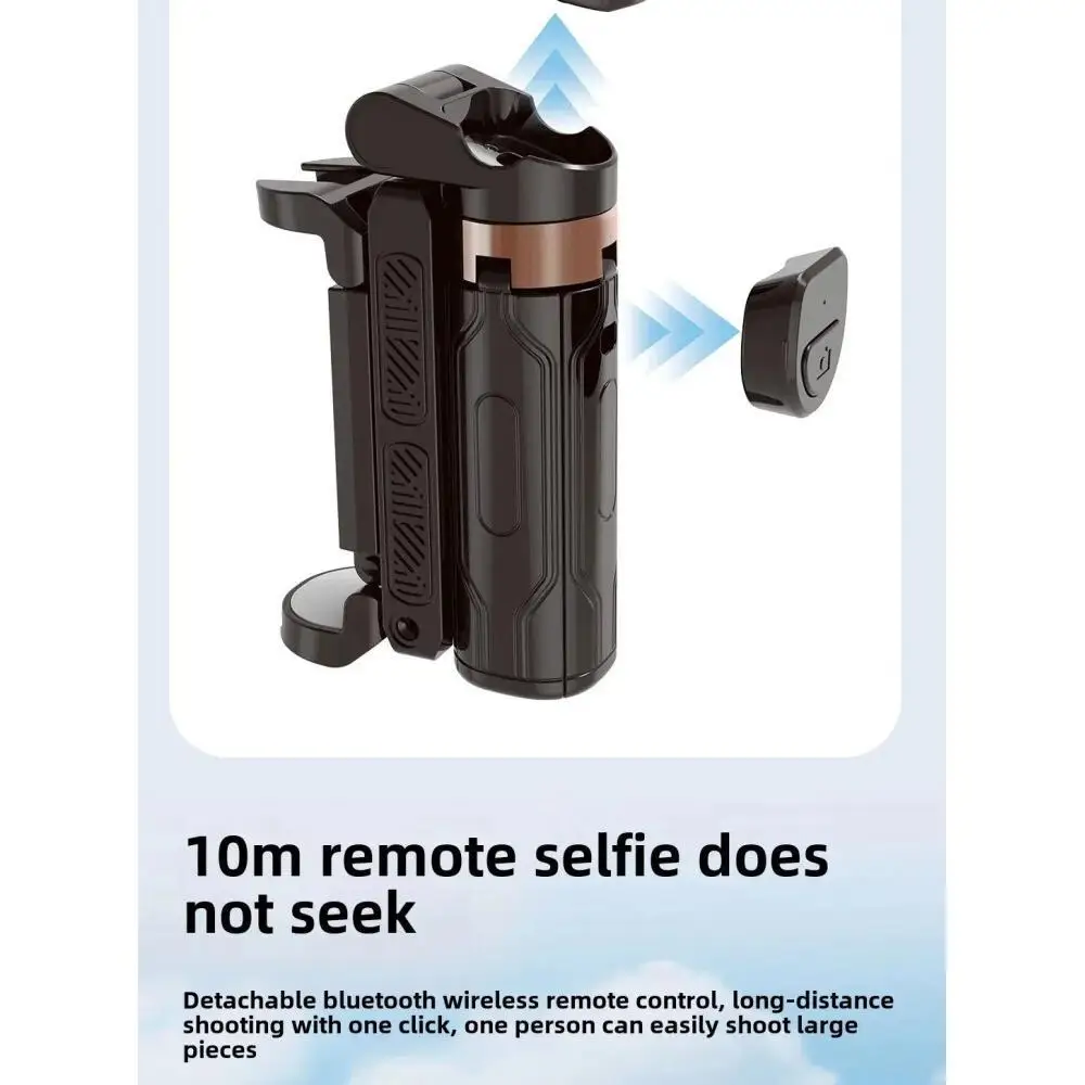 Mini trépied portable avec télécommande Bluetooth, support de téléphone intégré polyvalent pour les diffusions en direct