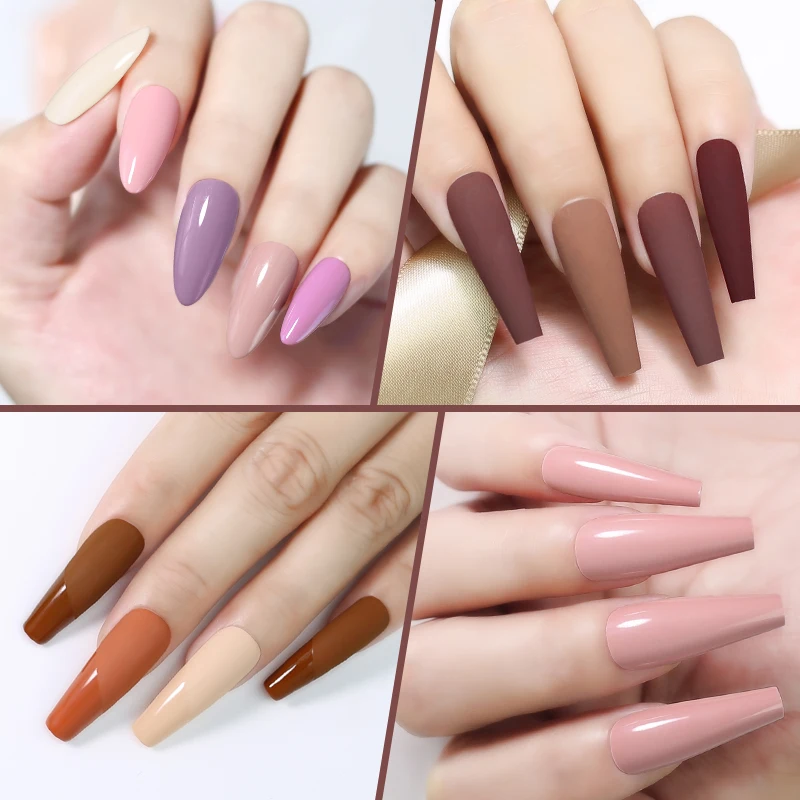 Arte Clavo 15ml Pink Gel Nail Polish UV&LED Gel Polish Soak Off Nude Colors Gellak Top Coat Gel Varnish Nail Art Design Manicure