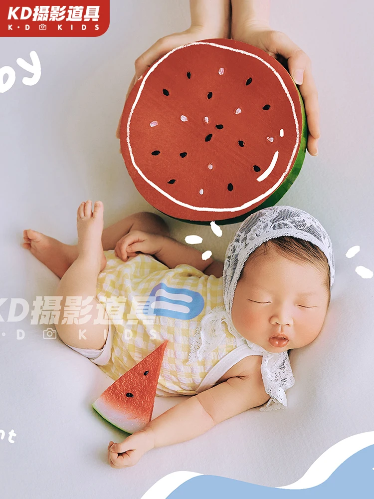 Photography props baby full moon photos baby photos clothing summer newborn baby photos artistic bebê  아기 코스프레  신생아사진