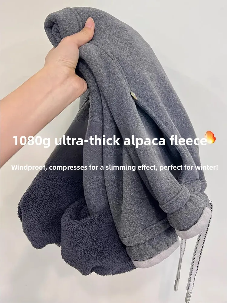 

Женские зимние брюки из ультратонкой шерсти альпаки премиум-класса, ветрозащитные, на флисовой подкладке, с эффектом похудения, на шнурке