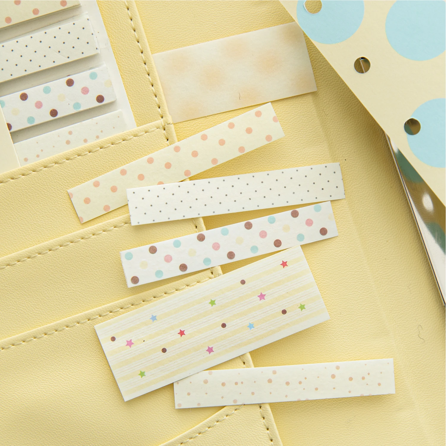 120pcs Light Color Wish Series Ins Basic Grid Convenience Stickers Index Stickers Learning Office Stationery Accessories