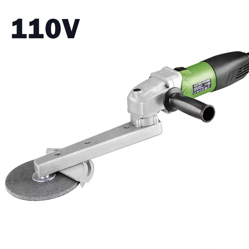 

Stainless Steel Fillet Weld Grinder Corner Metal Polishing Machine 800W Adjustable Speed Angle Polisher for Fabrication 110V/220