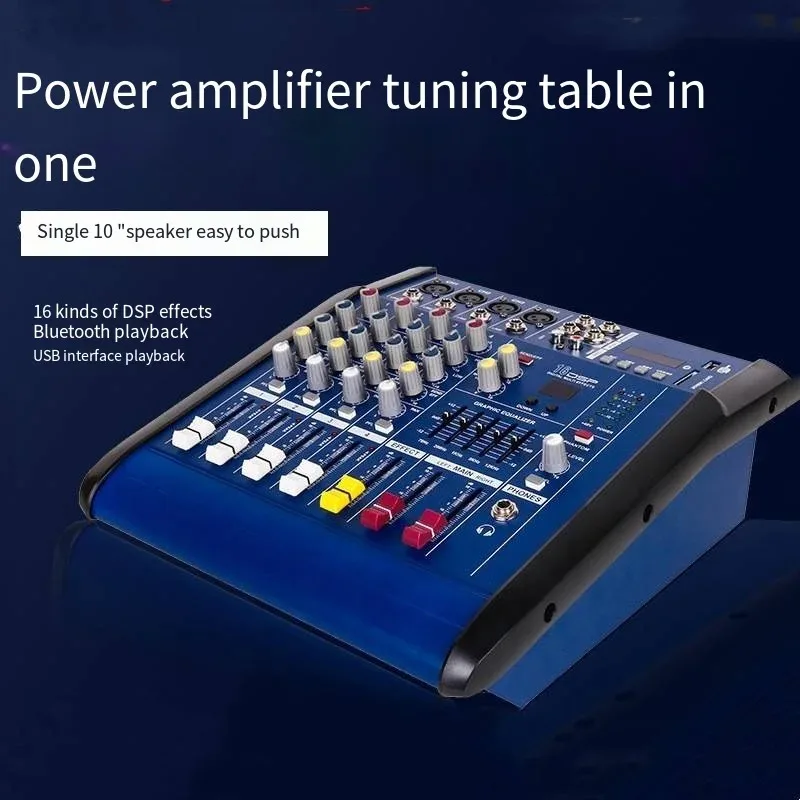 Power Amplifier Professional Dj Bluetooth Karaoke Mixer Audio Professional Mixing Desk Console 4/6/8/10/12channel
