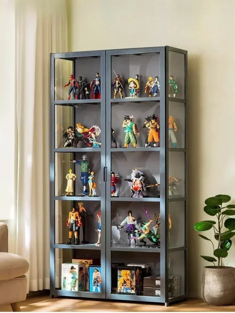 

Garage Kit Acrylic Large Shelves Model Toy Storage Display Cabinet with Door Bookshelf Multilayer Action Figure Organizer Shelf