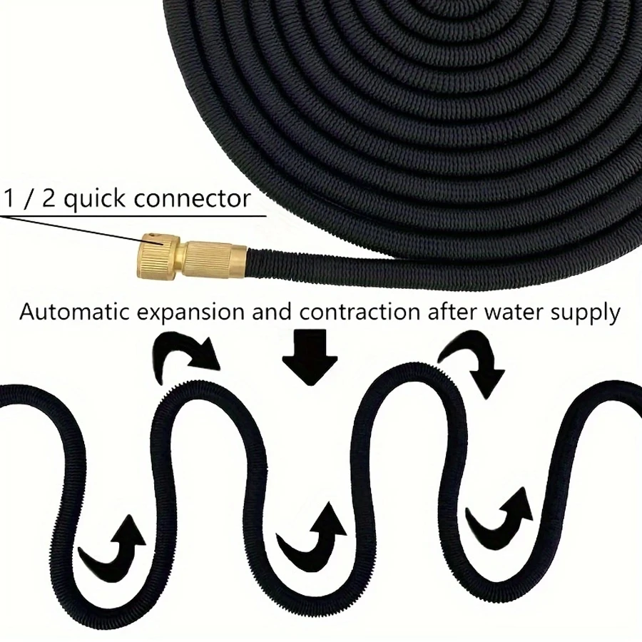 NEW Garden Watering Hose With Expandable Rubber Hose And Multifunctional Water Gun Suitable For Garden Farm Irrigation Sprinkler