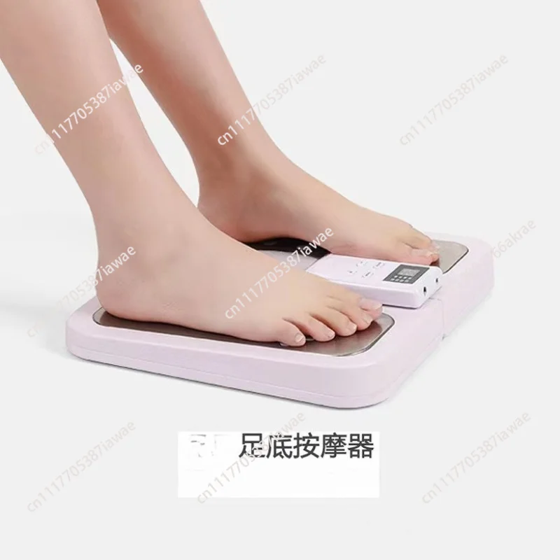 Household heating EMS intelligent foot massager folding pulse massage foot pad beautiful leg foot therapy machine