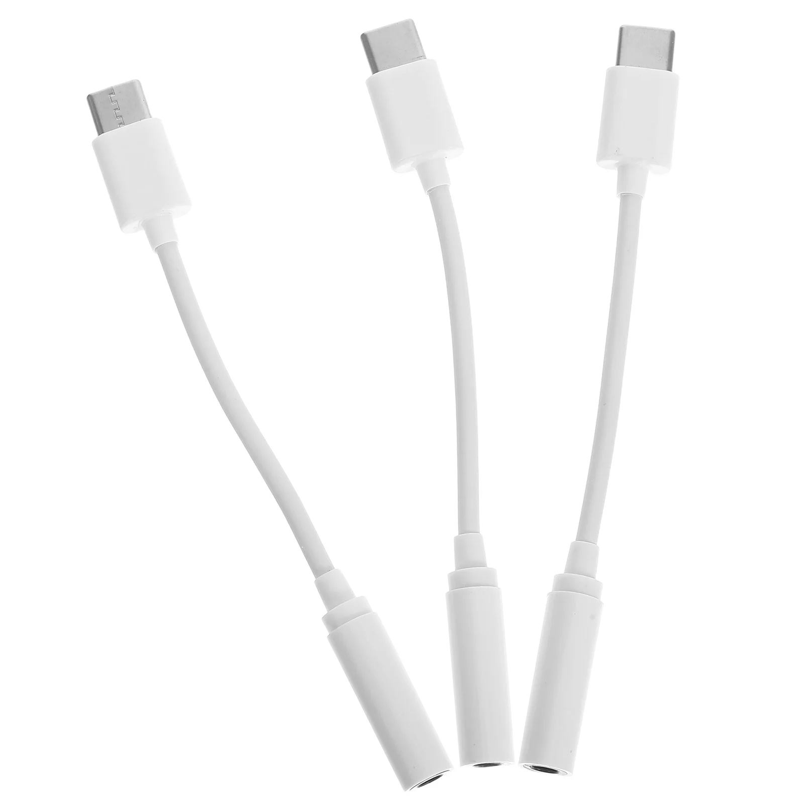 

3 pcs Type-c to Headphone Jack Adapter Cable 3.5mm for Type C Devices USB-C Converter Durable Maintains Sound Quality