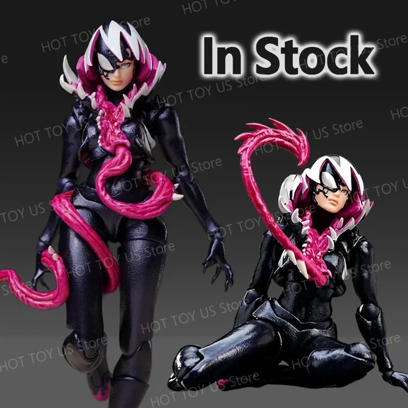 Nuevo KO KAIYODO REVOLTECH SPIDERMAN GWENOM Anime figuras de acción Revoltech increíble Yamaguchi Gwenom venenizado Gwen Stacy modelo de juguete