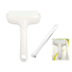 2Pcs Craft Brayer Roller & Mat Tweezers Remover Set - Stamping Brayer Tools for Cricut, Silhouette, Brother Crafting