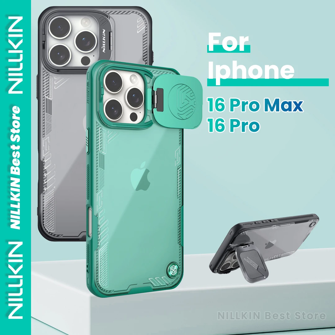 

Чехол Nillkin для Iphone 16 Pro Max 16 Pro, чехол для объектива камеры, полупрозрачный чехол с полным покрытием 360, чехол для Iceblade Prop