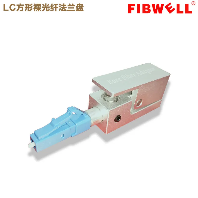 LC Square Bare Fiber Flange Temporary Splicing Adapter OTDR Test Coupler 126/130/230/400u