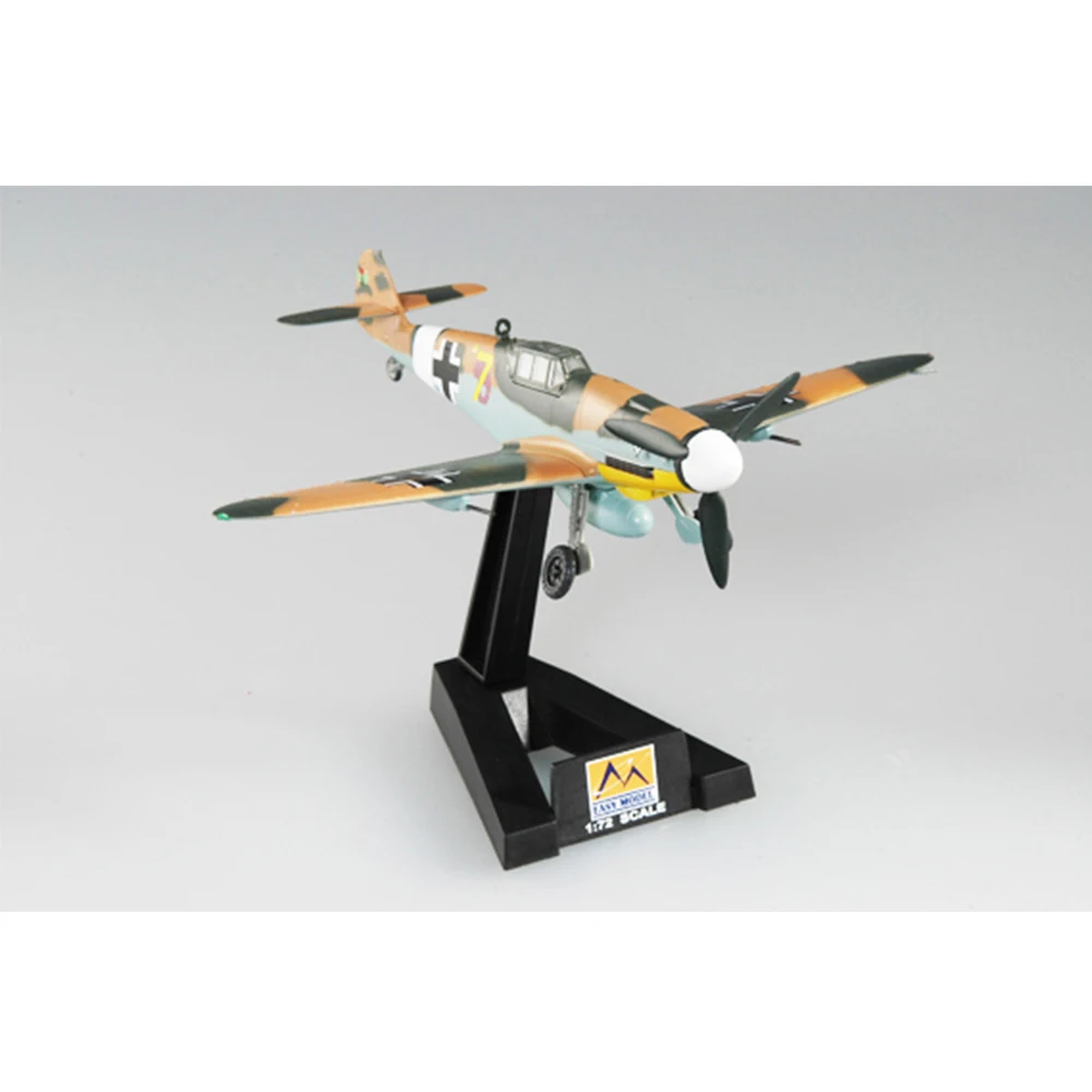 

Easymodel 37252 1/72 BF109G-2 Fighter JG53 Wing Tunisia Assembled Finished Military Static Plastic Model Collection or Gift