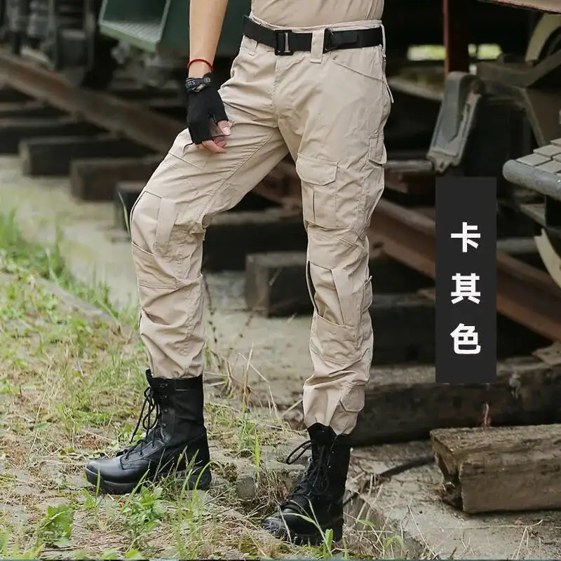 

Уличная тренировочная форма, тактическая мужская S с несколькими карманами, боевые рабочие брюки, одежда для охоты, походные спортивные брюки-карго
