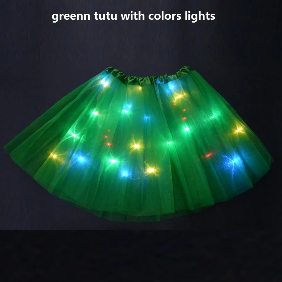 Jupe Tutu Lumineuse à LED pour Fille, 1 Pièce, Costume de ixau Néon Shoe, Dégradé, Cadeau d'Anniversaire, Baguette, Bande de Sauna, Festival de Mariage