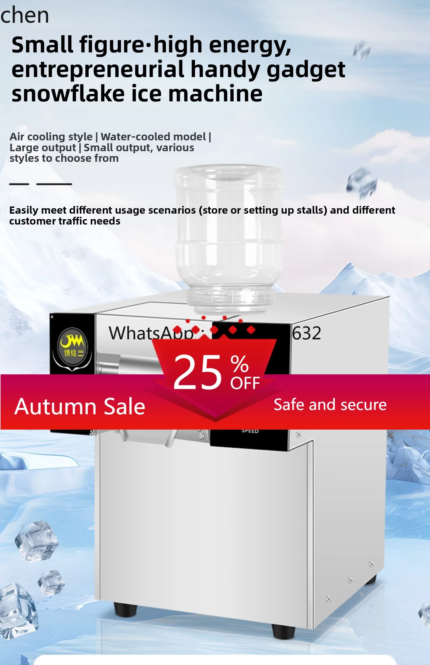 

snowflake ice machine Commercial snow ice equipment Milk tea shop smoothie machine Milk cotton ice machine