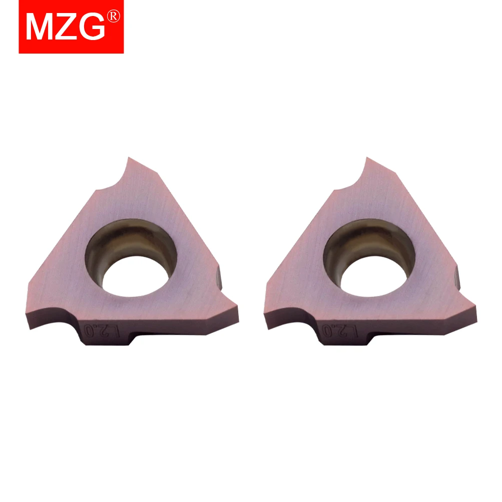 

MZG 10pcs TGF32L ZP15 Stainless Steel Triangular Outer Circle Shallow CNC Alloy Brand New TAIN Coating Grooving Inserts